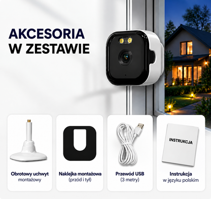 GUARDLY CAM PRO™ - Kamerka okienna 2K | WIFI | Bezprzewodowa